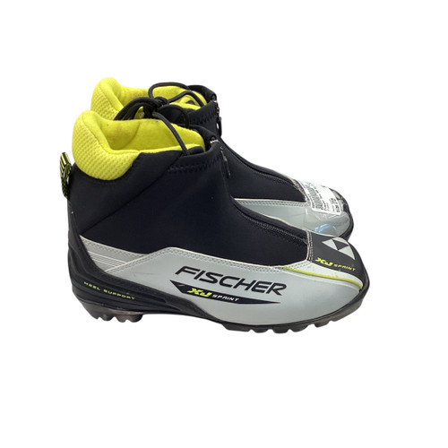 Vist Large View of Product Image Which is Used Fischer Mens NNN XC Ski Boots Black W 06 / JR 04-04.5