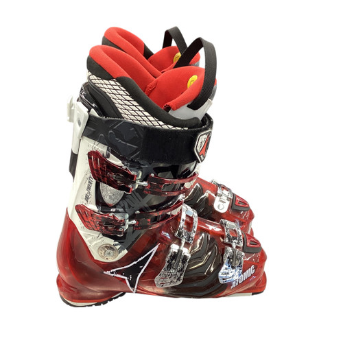 Vist Large View of Product Image Which is Used Atomic ELITE T3 Mens DH Ski Boot Red 280 MP - M10 - W11