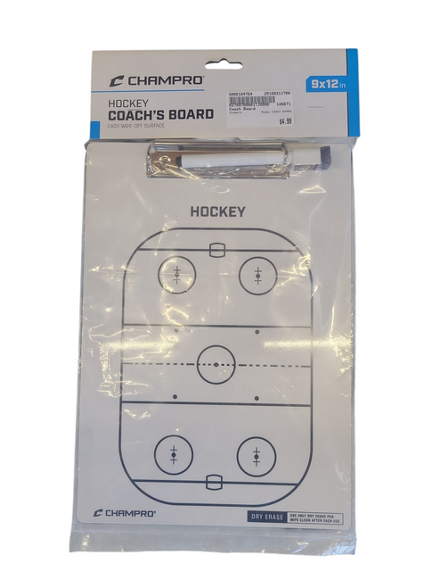 Used Champro COACH BOARD Hockey Accessory 11708-S000184777 Vist Large View of Product Image Which is Used Champro COACH BOARD Hockey Accessory
