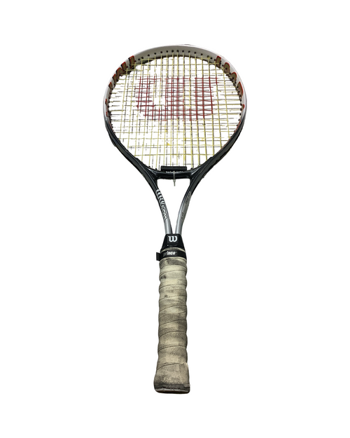 Vist Large View of Product Image Which is Used Wilson RACQUET Adult Tennis Racquet White Unknown