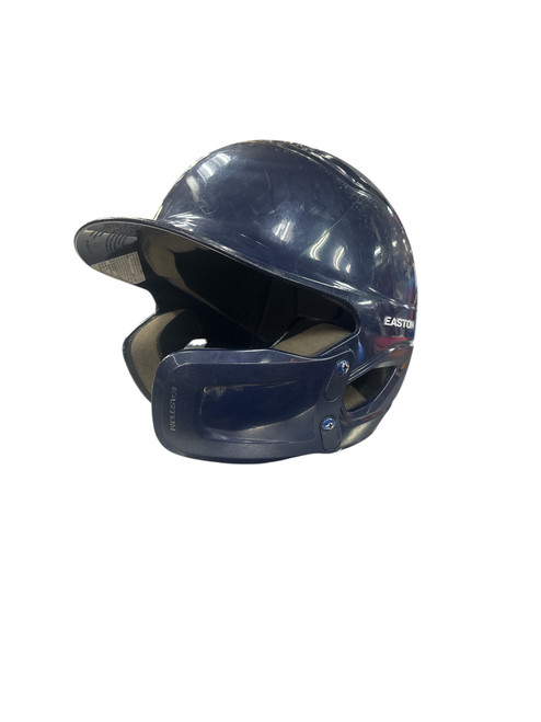 Vist Large View of Product Image Which is Used Easton CFLAP HELMET Batting Helmet No Mask Navy Blue One Size