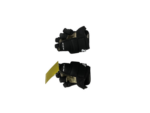 Vist Large View of Product Image Which is Used CCM Youth Gloves Black 8"