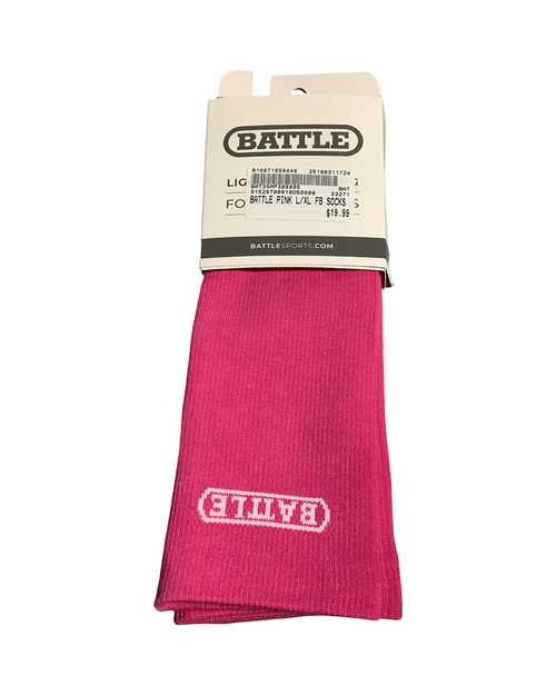 Vist Large View of Product Image Which is New BATTLE PINK L/XL FB SOCKS