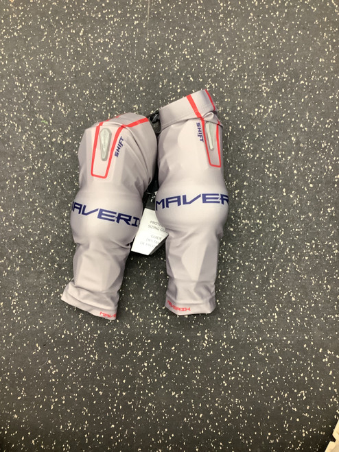 Vist Large View of Product Image Which is Used Maverik SHIFT ARM GUARD Lacrosse Arm Pads/Guards Grey LG