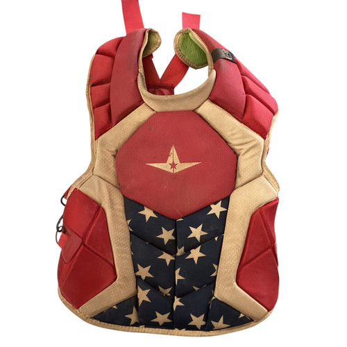 Vist Large View of Product Image Which is Used All Star CHEST PROTECTOR Catchers Chest Protector Red Adult