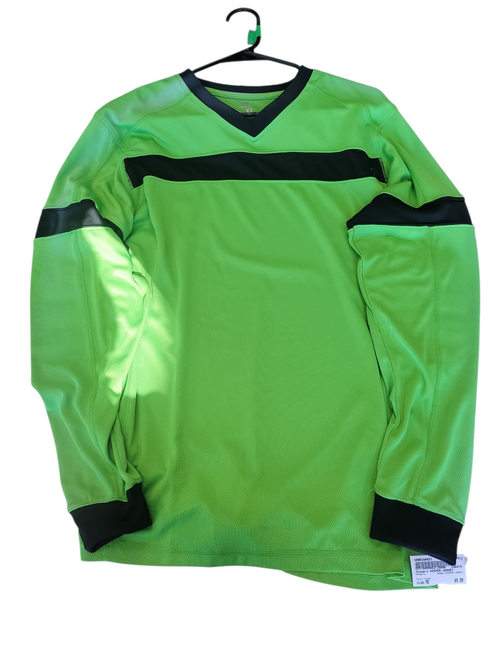 Vist Large View of Product Image Which is Used Champro KEEPER JERSEY Soccer Top Adt Green XL
