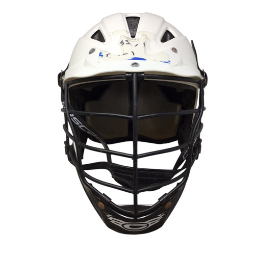 Vist Large View of Product Image Which is Used Cascade ADJUSTABLE Lacrosse Helmet White One Size