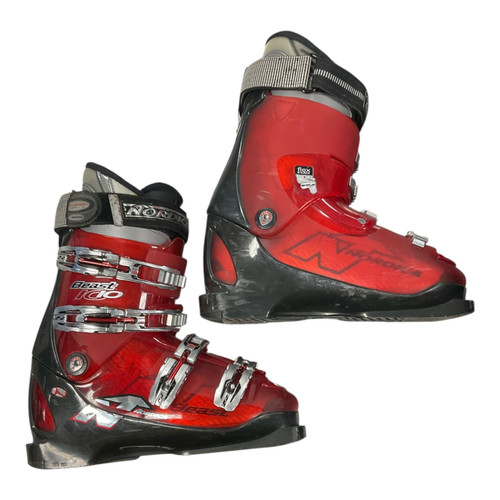 Vist Large View of Product Image Which is Used Nordica BEAST IC10 Mens DH Ski Boot Red 265 MP - M08.5 - W09.5