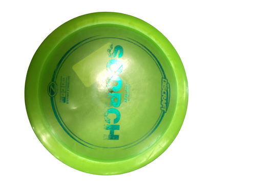 Vist Large View of Product Image Which is Used Discraft FIRST RUN SCORCH Disc Golf Driver Green