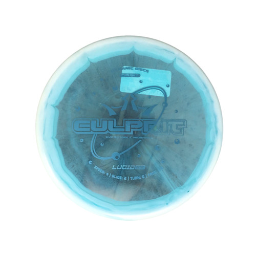 Vist Large View of Product Image Which is Used Dynamic Discs CULPRIT LUCID ICE ORBIT NEVER USED Disc Golf Mid Range Carolina Blue 176g