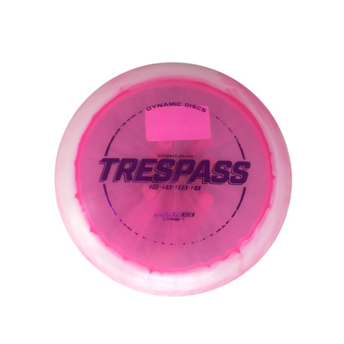 Vist Large View of Product Image Which is Used Dynamic Discs TRESPASS LUCID ICE ORBIT NEVER USED Disc Golf Driver Pink 174g