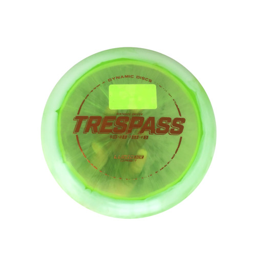 Vist Large View of Product Image Which is Used Dynamic Discs TRESPASS LUCID ICE ORBIT NEVER USED Disc Golf Driver Green 174g