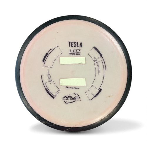 Vist Large View of Product Image Which is Used MVP TESLA Disc Golf Driver Tan 175g