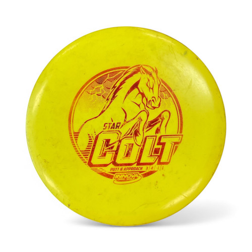 Vist Large View of Product Image Which is Used Innova STAR COLT Disc Golf Putter Yellow 173g