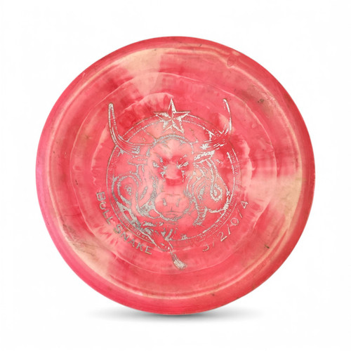 Vist Large View of Product Image Which is Used Lone Star Disc BULL SNAKE Disc Golf Putter Red 175g