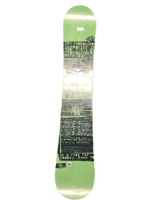 Vist Large View of Product Image Which is Used GNU CHB 159 Mens Snowboard Only Olive Green 159 cm