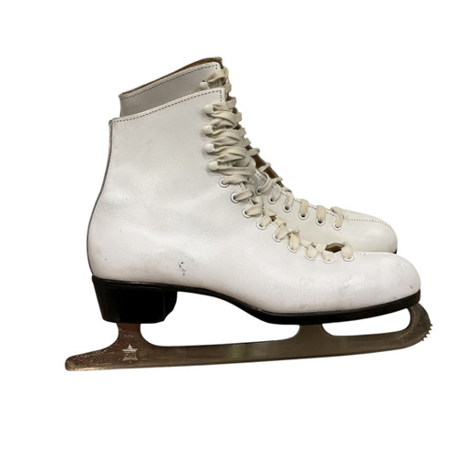 Vist Large View of Product Image Which is Used Riedell WHTE CLASSIC WomensFigure Skate White Senior 9