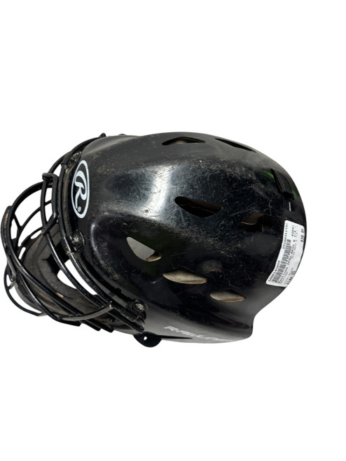 Vist Large View of Product Image Which is Used Rawlings CFA2-REVC 6 1/2 - 7 Junior Baseball Catchers Helmet w/Mask Black