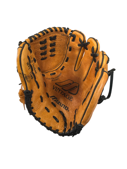 Vist Large View of Product Image Which is Used Mizuno VINTAGE BB/SB Glove RH Throw Brown 11 1/2"