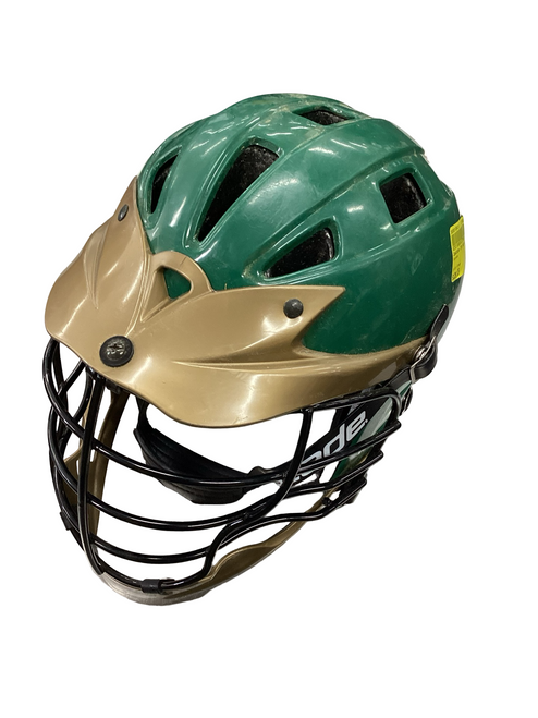 Vist Large View of Product Image Which is Used Cascade CPX Lacrosse Helmet Green One Size