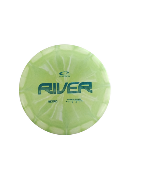 Vist Large View of Product Image Which is Used Latitude 64 RIVER Disc Golf Driver Green 175g