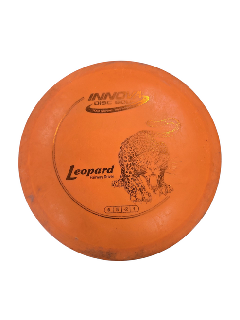 Vist Large View of Product Image Which is Used Innova LEOPARD Disc Golf Driver Orange