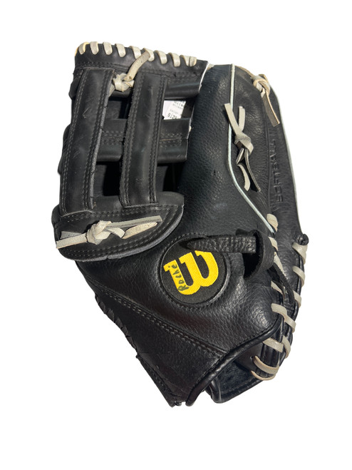 Vist Large View of Product Image Which is Used Wilson ELITE BB/SB Glove RH Throw Black 13"