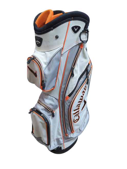 Vist Large View of Product Image Which is Used Callaway WHITE ORANGE Mens Stand Bag White