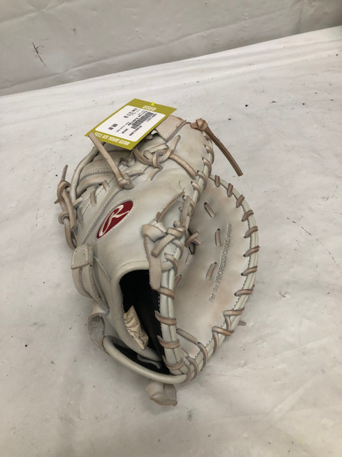 Vist Large View of Product Image Which is Used Rawlings RLADCTSBW BB/SB First Base RH Throw White 12 1/2"