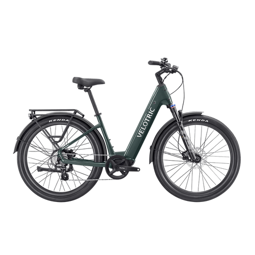 Vist Large View of Product Image Which is New Velotric Discover 2 Step-Thru Comfortable Commuter E-Bike- Pine Green LG