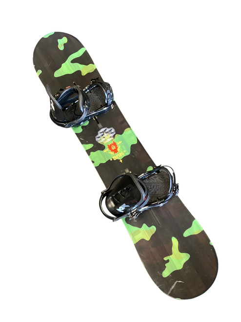 Vist Large View of Product Image Which is Used Burton NUG FLYING V Mens Board/Bindings Brown 146 cm