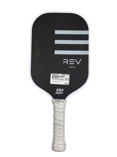Vist Large View of Product Image Which is Used REV ARIA PICKLEBALL PADDLE Pickleball Racquet White And Black