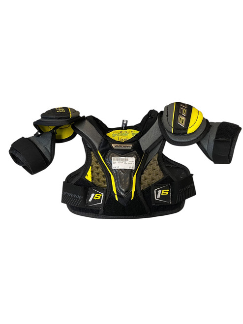 Vist Large View of Product Image Which is Used Bauer SUPREME 1S Youth Shoulder Pads LG