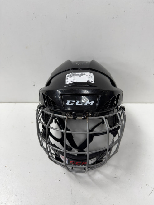 Vist Large View of Product Image Which is Used CCM XT Helmet Cage Combo Black SM
