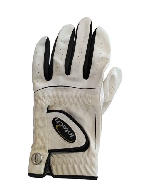 Vist Large View of Product Image Which is Used Intech Mens Golf Glove White MD