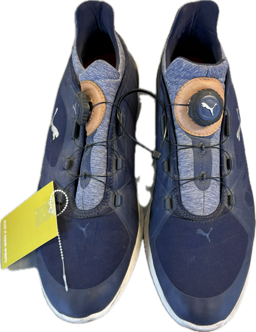 Vist Large View of Product Image Which is Used Puma Mens Golf Shoes Navy Blue Senior 10