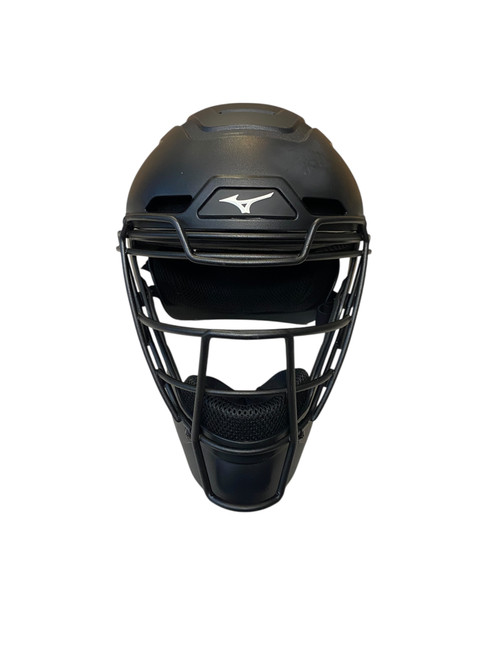 Vist Large View of Product Image Which is Used Mizuno SHOGUN Catchers Helmet w/Mask Black S/M