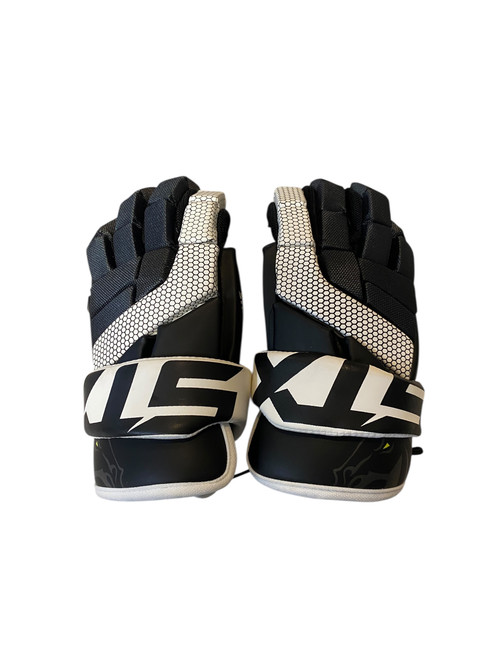 Vist Large View of Product Image Which is Used STX STALLION 100 Lacrosse Gloves Mens Black 12"