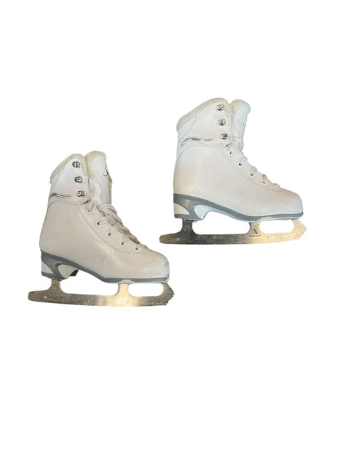 Vist Large View of Product Image Which is Used Jackson SOFT SKATE Girls Figure Skate White Youth 12.0