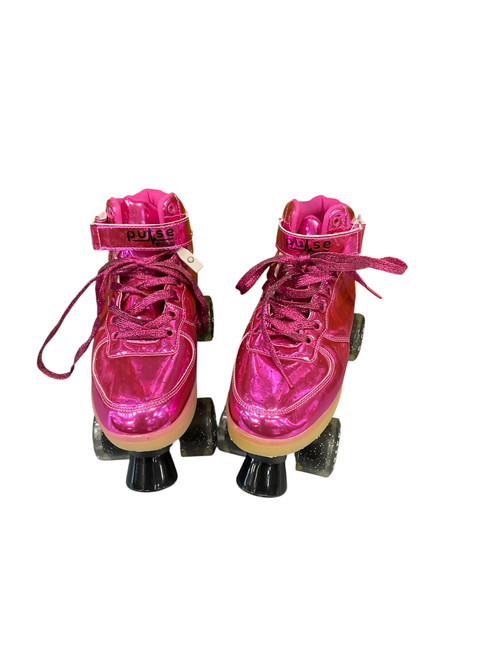 Vist Large View of Product Image Which is Used PULSE BY CHICAGO Senior Roller Quad Skates Pink Senior 6