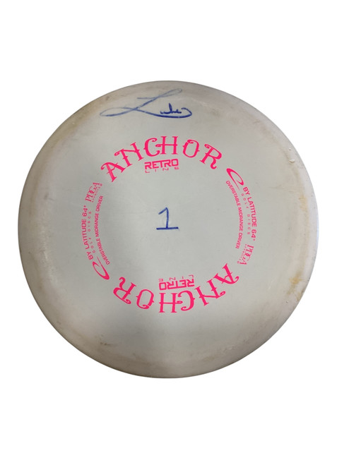 Vist Large View of Product Image Which is Used Latitude 64 ANCHOR Disc Golf Mid Range White