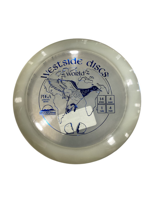 Vist Large View of Product Image Which is Used Westside WORLD Disc Golf Driver White