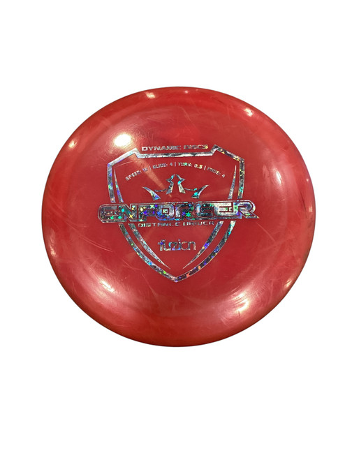 Vist Large View of Product Image Which is Used Dynamic Discs ENFORCER Disc Golf Driver Red