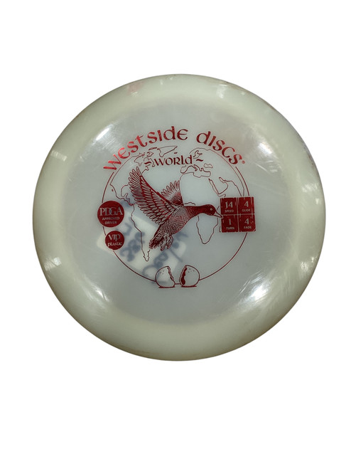 Vist Large View of Product Image Which is Used Westside WORLD Disc Golf Driver White