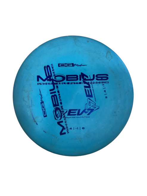 Vist Large View of Product Image Which is Used MOBIUS EV-7 Disc Golf Putter Royal Blue