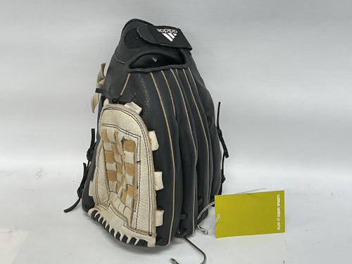 Vist Large View of Product Image Which is Used Adidas TR 1300A BB/SB Glove RH Throw Black And Tan 13"