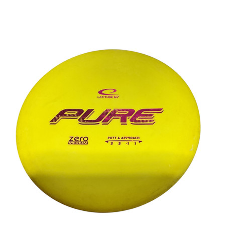 Vist Large View of Product Image Which is Used Latitude 64 PURE PUTTER Disc Golf Putter Yellow