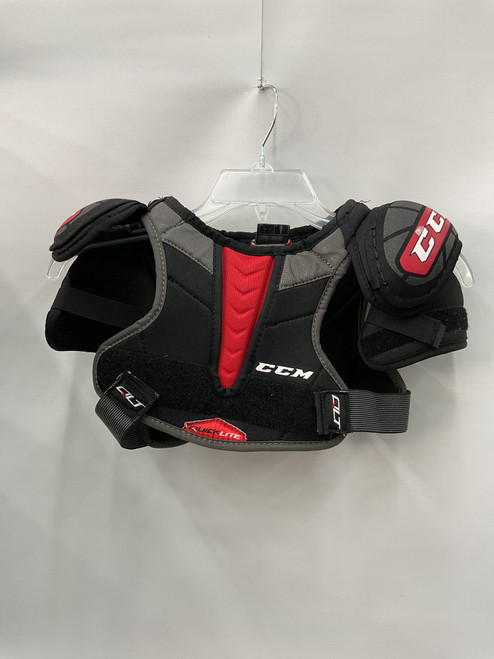 Vist Large View of Product Image Which is Used CCM QLT Youth Shoulder Pads MD