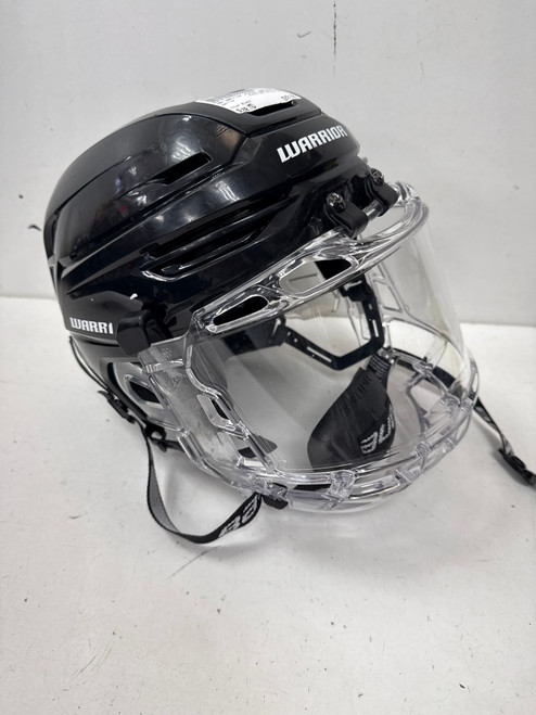 Vist Large View of Product Image Which is Used Warrior ALPHA ONE PRO NO CSA Helmet Full Visor Combo Black MD
