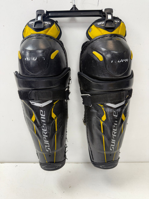 Vist Large View of Product Image Which is Used Bauer SUPREME ONE.MATRIX Intermediate Shin Guards Black 12"
